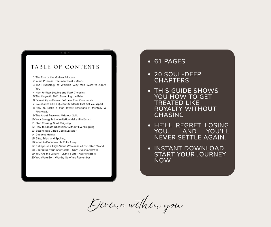 How to Get Princess Treatment - The Art of Being Chosen, Spoiled & Adored